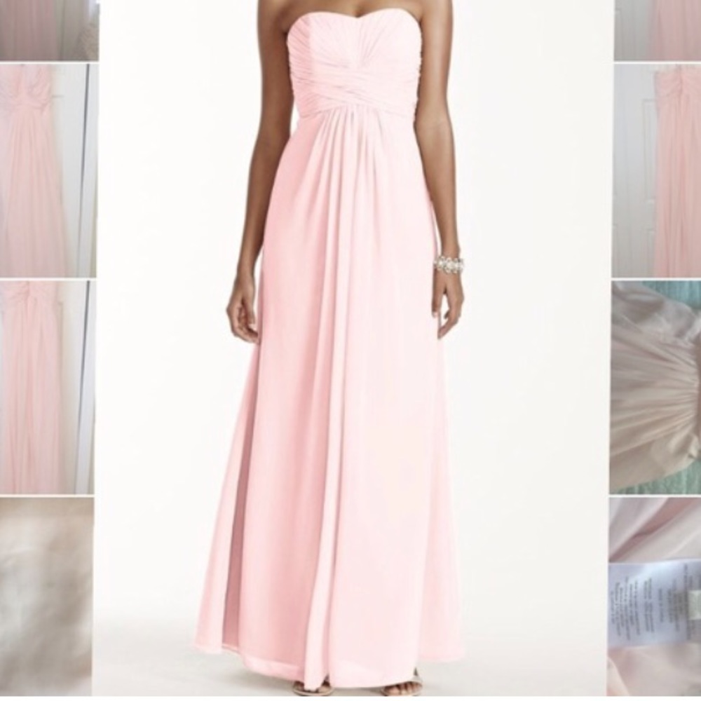 Strapless Chiffon Bridesmaid or Prom dress